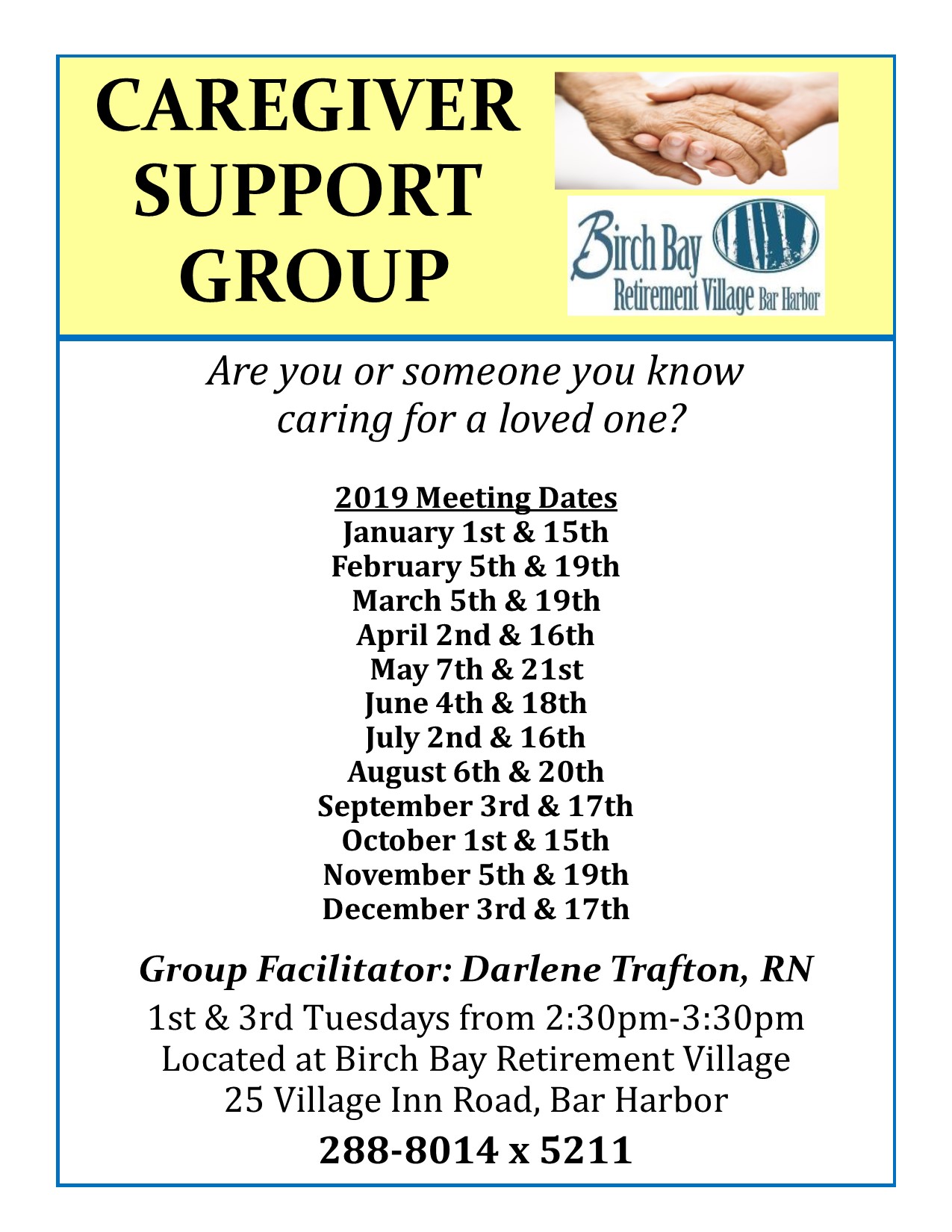 Caregiver Support Birch Bay Retirement Village Community