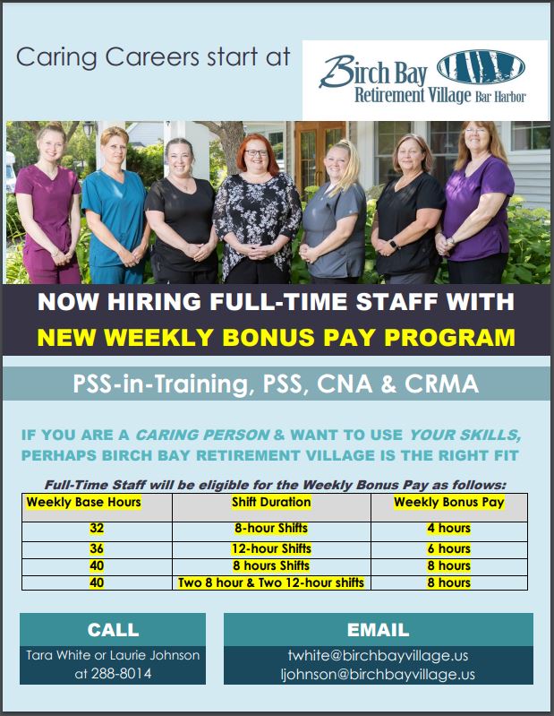 Careers at Birch Bay Birch Bay Retirement Village Community